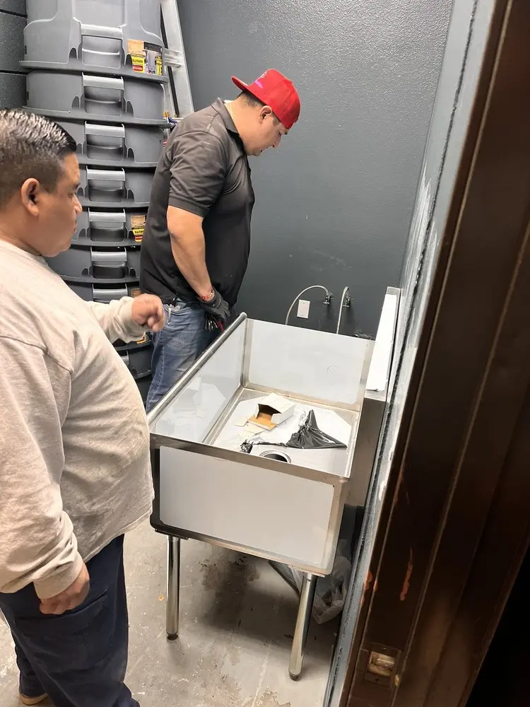 Commercial plumbing and sink installation in Amboy Avenue